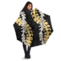 Puakenikeni and Maile Lei Umbrella Black Double Strand Lei - Polynesian Pride