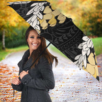 Puakenikeni and Maile Lei Umbrella Black Double Strand Lei - Polynesian Pride