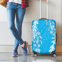 Puakenikeni and Maile Lei Luggage Cover Blue Double Strand Lei LT9 - Polynesian Pride