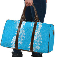 Puakenikeni and Maile Lei Travel Bag Blue Double Strand Lei - Polynesian Pride