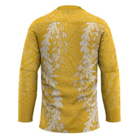 Puakenikeni and Maile Lei Hockey Jersey Gold Double Strand Lei LT9 - Polynesian Pride