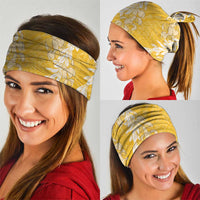 Puakenikeni and Maile Lei Neck Gaiter Gold Double Strand Lei - Polynesian Pride
