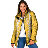 Puakenikeni and Maile Lei Padded Jacket Gold Double Strand Lei - Polynesian Pride