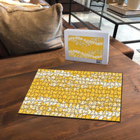 Puakenikeni and Maile Lei Puzzle Gold Double Strand Lei - Polynesian Pride