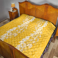 Puakenikeni and Maile Lei Quilt Gold Double Strand Lei