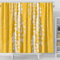 Puakenikeni and Maile Lei Shower Curtain Gold Double Strand Lei LT9 - Polynesian Pride