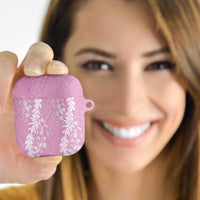 Puakenikeni and Maile Lei AirPods Case Pink Double Strand Lei - Polynesian Pride
