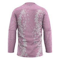 Puakenikeni and Maile Lei Hockey Jersey Pink Double Strand Lei - Polynesian Pride