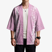 Puakenikeni and Maile Lei Kimono Pink Double Strand Lei - Polynesian Pride