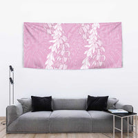 Puakenikeni and Maile Lei Tapestry Pink Double Strand Lei