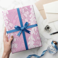 Puakenikeni and Maile Lei Wrapping Paper Pink Double Strand Lei - Polynesian Pride