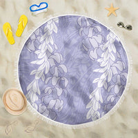Puakenikeni and Maile Lei Beach Blanket Purple Double Strand Lei