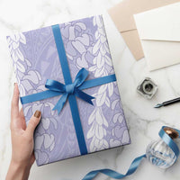 Puakenikeni and Maile Lei Wrapping Paper Purple Double Strand Lei - Polynesian Pride