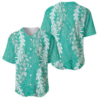 Puakenikeni and Maile Lei Baseball Jersey Sage Green Double Strand Lei