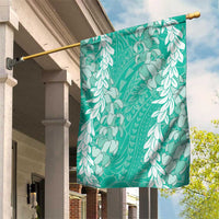 Puakenikeni and Maile Lei Garden Flag Sage Green Double Strand Lei