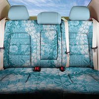 Blue Puakenikeni and Maile Lei Back Car Seat Cover Hawaiian Style Tribal Tapa Double Strand Lei