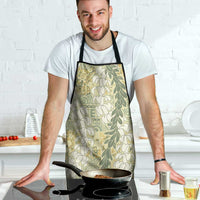 Vintage Puakenikeni and Maile Lei Apron Hawaiian Style Tribal Tapa Double Strand Lei - Polynesian Pride