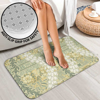 Vintage Puakenikeni and Maile Lei Bathroom Set Hawaiian Style Tribal Tapa Double Strand Lei - Polynesian Pride