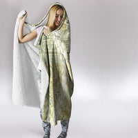 Vintage Puakenikeni and Maile Lei Hooded Blanket Hawaiian Style Tribal Tapa Double Strand Lei