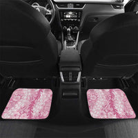 Pink Puakenikeni and Maile Lei Car Mats Hawaiian Style Tribal Tapa Double Strand Lei