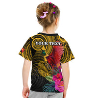 Personalised Papua New Guinea Rugby Kid T Shirt PNG Kumuls Champions Pacific Bowl LT9 - Polynesian Pride