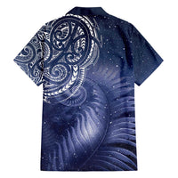 New Zealand Galaxy Fern Family Matching Tank Maxi Dress and Hawaiian Shirt LT9 - Polynesian Pride