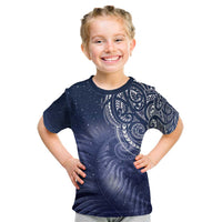 New Zealand Galaxy Fern Kid T Shirt