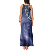 New Zealand Galaxy Fern Tank Maxi Dress LT9 - Polynesian Pride