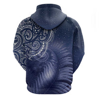 New Zealand Galaxy Fern Zip Hoodie LT9 - Polynesian Pride