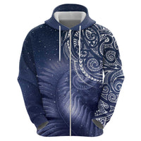 New Zealand Galaxy Fern Zip Hoodie LT9 - Polynesian Pride