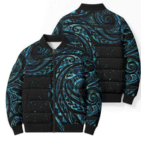 New Zealand Matariki Bomber Puffer Jacket Galaxy Maori Tribal Tattoo - Polynesian Pride