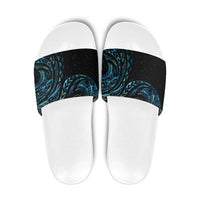New Zealand Matariki Slide Sandals Galaxy Maori Tribal Tattoo - Polynesian Pride