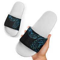 New Zealand Matariki Slide Sandals Galaxy Maori Tribal Tattoo - Polynesian Pride