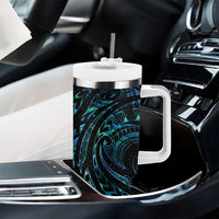 New Zealand Tribal Tattoo Tumbler With Handle With Matariki Art LT9 - Polynesian Pride