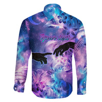 I Love You In Every Universe Personalised Family Matching Off Shoulder Long Sleeve Dress and Hawaiian Shirt Polynesian Pattern Galaxy Style LT9 - Polynesian Pride