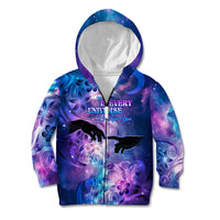 I Love You In Every Universe Personalised Kid Hoodie Polynesian Pattern Galaxy Style LT9 Zip Hoodie Galaxy - Polynesian Pride
