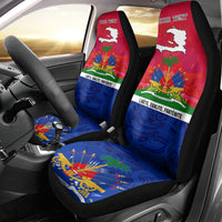 Haiti Independence Day Car Seat Cover Libete Egalite Fratenite Ayiti 1804 With Polynesian Pattern LT9 - Polynesian Pride