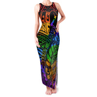 New Zealand LGBT Fern Heart Family Matching Tank Maxi Dress and Hawaiian Shirt Dont judge What You Dont Understand LT9 Mom's Dress - Polynesian Pride