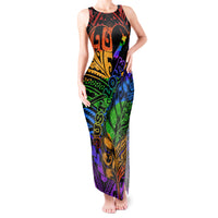New Zealand LGBT Fern Heart Tank Maxi Dress Dont judge What You Dont Understand LT9 Women - Polynesian Pride