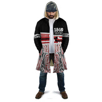 Personalised Toitu Te Tiriti Aotearoa 1840 Cloak Red Kowhaiwhai Puhoro - Polynesian Pride