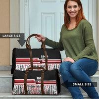 Personalised Toitu Te Tiriti Aotearoa 1840 Travel Bag Red Kowhaiwhai Puhoro - Polynesian Pride