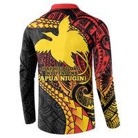 Papua New Guinea Tribal Tattoo Button Sweatshirt 50th Independence Anniversary