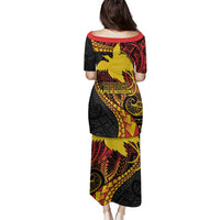 Papua New Guinea Tribal Tattoo Family Matching Puletasi and Hawaiian Shirt 50th Independence Anniversary