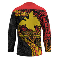 Papua New Guinea Tribal Tattoo Hockey Jersey 50th Independence Anniversary - Polynesian Pride