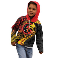 Papua New Guinea Tribal Tattoo Kid Hoodie 50th Independence Anniversary