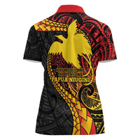 Papua New Guinea Tribal Tattoo Women Polo Shirt 50th Independence Anniversary