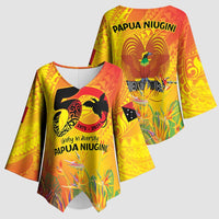 Papua New Guinea Unity in Diversity Kimono Sleeve Blouse 50th Indipendens Papua Niugini - Polynesian Pride