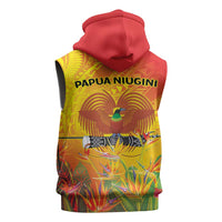 Papua New Guinea Unity in Diversity Sleeveless Hoodie 50th Indipendens Papua Niugini LT9 - Polynesian Pride