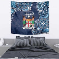 Personalised Fiji 54th Anniversary Tapestry Siga Ni Bula Galala Marautaki O Viti LT9