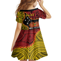 Personalised Papua New Guinea 49th Anniversary Family Matching Summer Maxi Dress and Hawaiian Shirt Hapi De bilong Indipendens Papua Niugini LT9 - Polynesian Pride